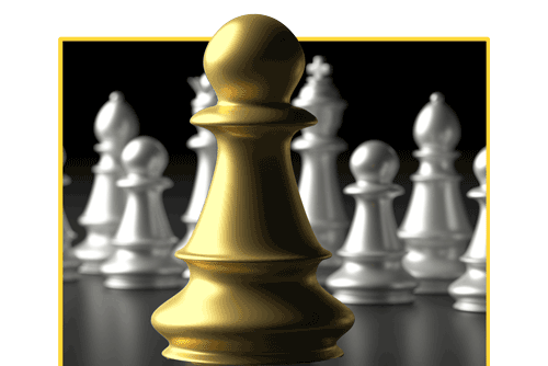 a soldier on a chess board is shown as a symbol of differentiated product